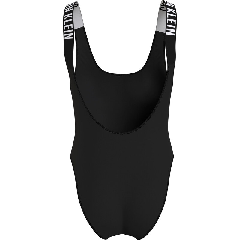 Dámské jednodílné plavky Scoop Neck Swimsuit Intense Power KW0KW01599BEH černá - Calvin Klein