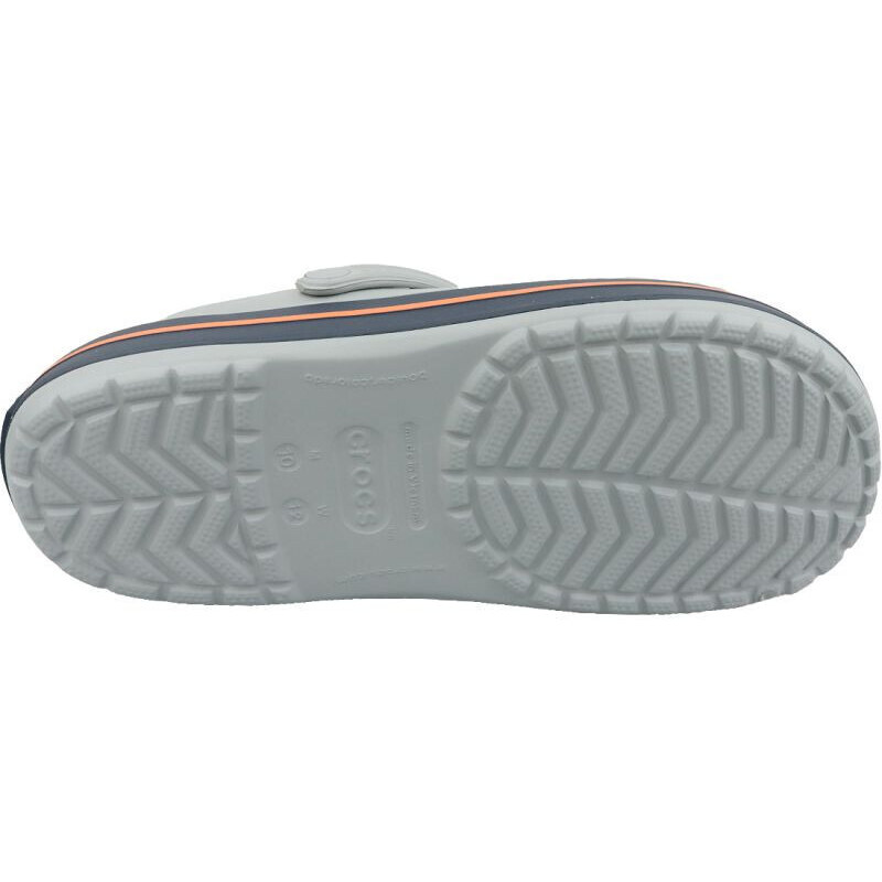 Unisex pánské a dámské žabky Crocband U 11016-01U Šedá s oranžovou - Crocs