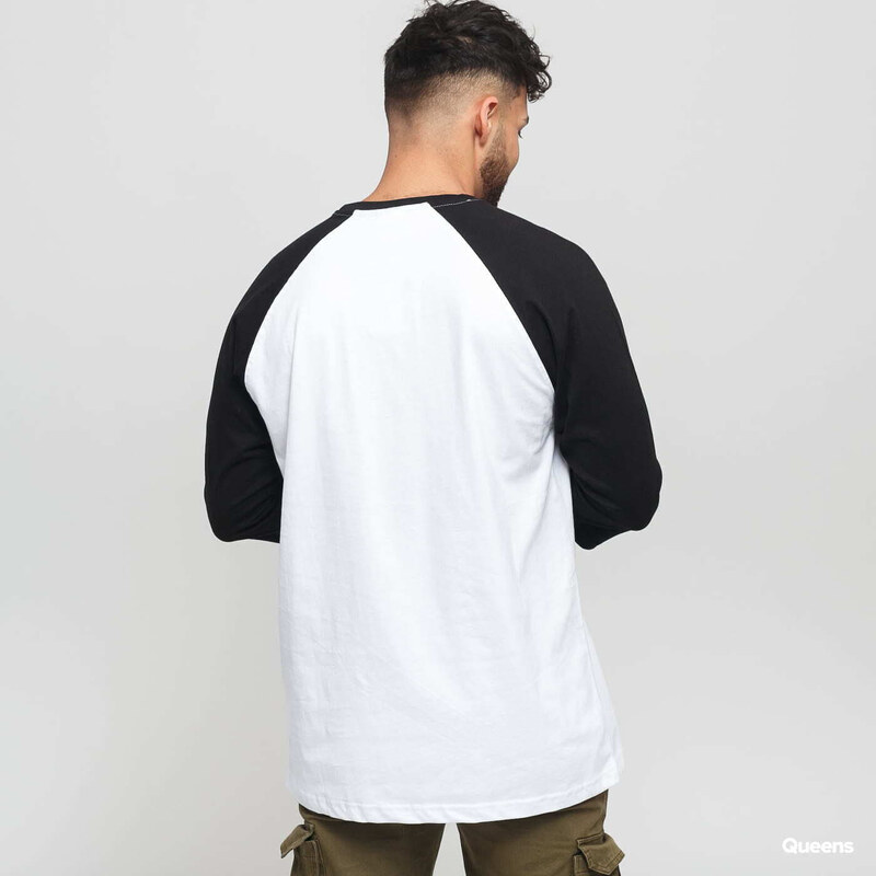 Pánské tričko Urban Classics Contrast 3/4 Sleeve Raglan White/ Black