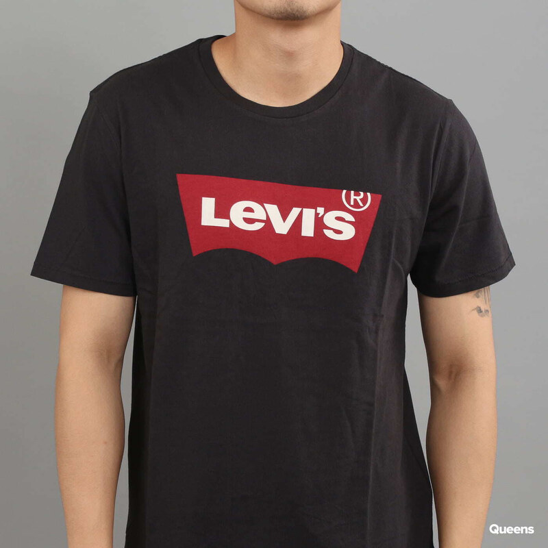 Pánské tričko Levi's  Graphic Setin Neck HM Black