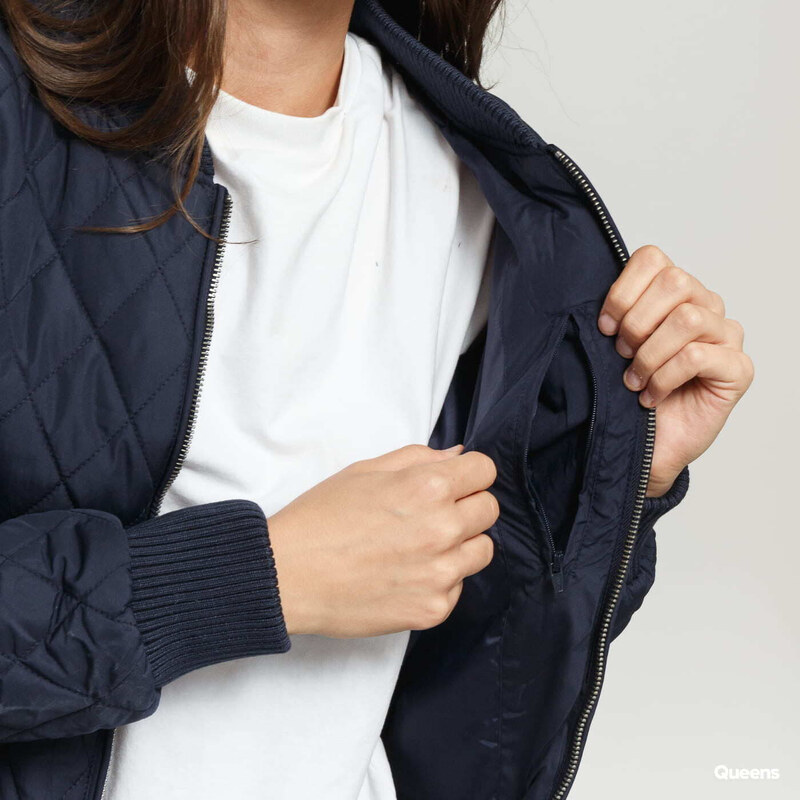 Dámská bunda bomber Urban Classics Ladies Diamond Quilt Nylon Jacket Navy