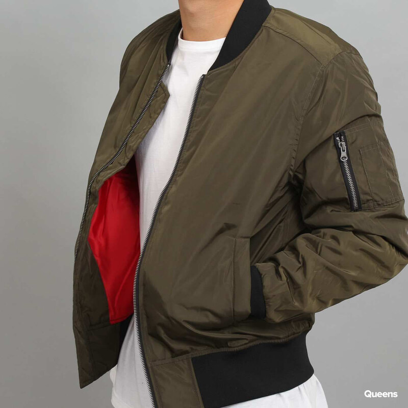 Pánský bomber Urban Classics 2-Tone Bomber Jacket Green