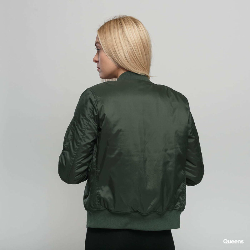 Dámská bunda bomber Urban Classics Ladies Basic Bomber Jacket Green