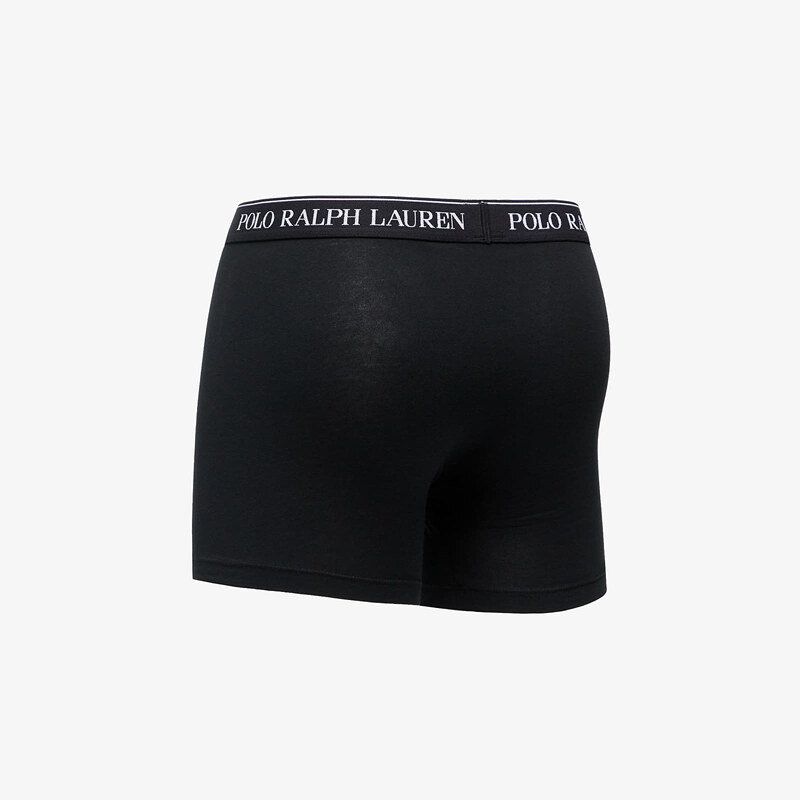 Boxerky Polo Ralph Lauren Stretch Cotton Boxer Briefs 3-Pack Black