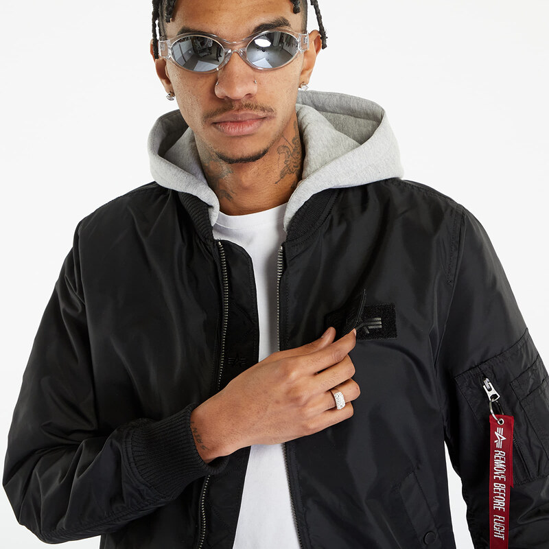 Alpha Industries Inc. Pánský bomber Alpha Industries MA-1 TT Hood Black