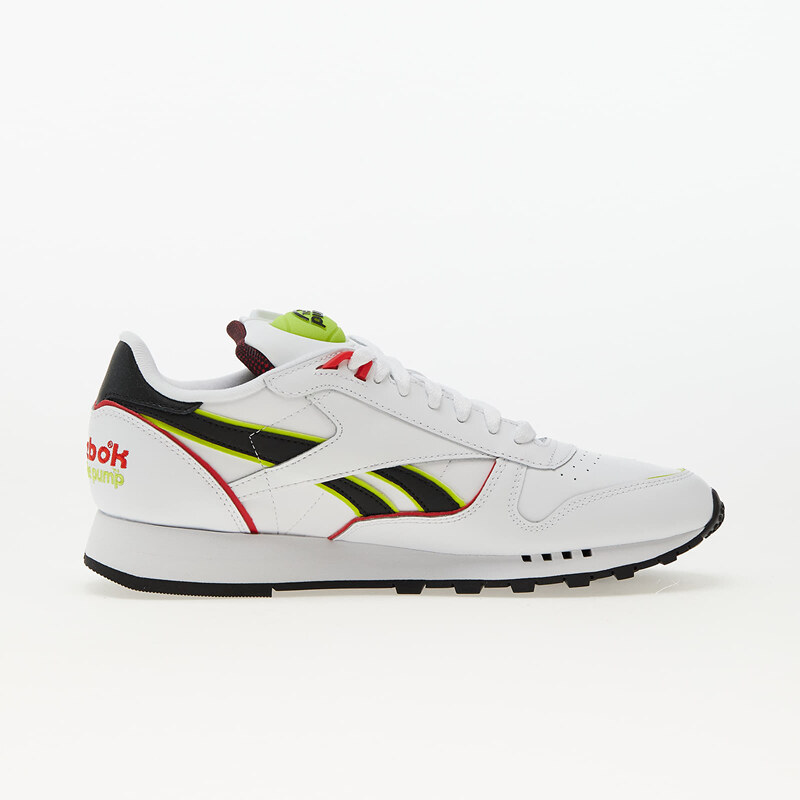 Pánské nízké tenisky Reebok Classic Leather Pump Ftw White/ Core Black/ Acid Yellow