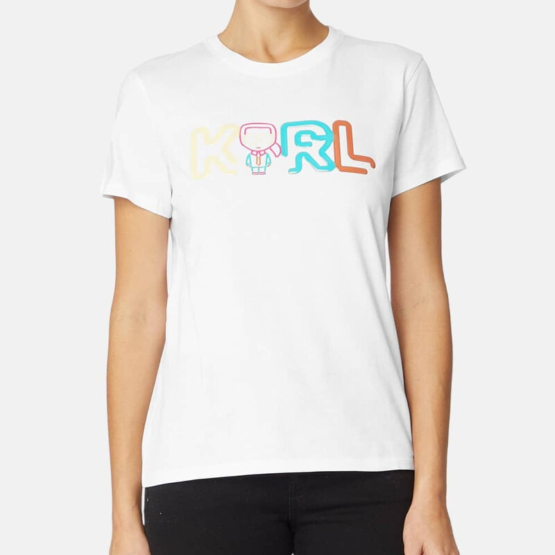 Dámské bílé triko Karl Lagerfeld 55511