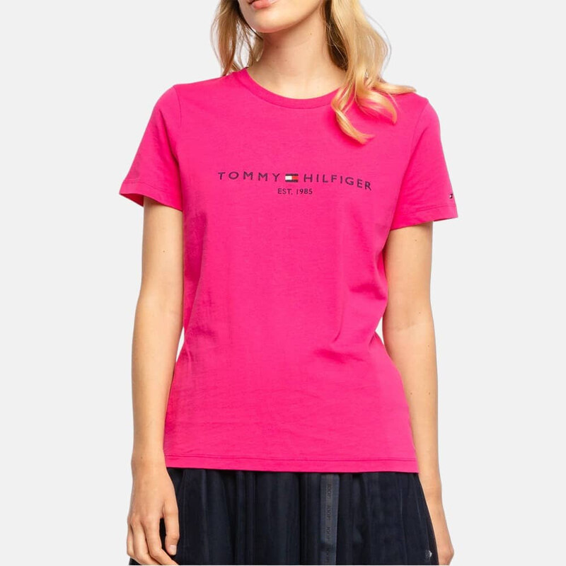 Dámské růžové triko Tommy Hilfiger 55583