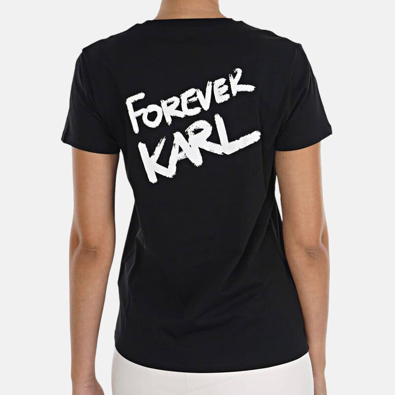 Dámské černé triko Karl Lagerfeld 55602