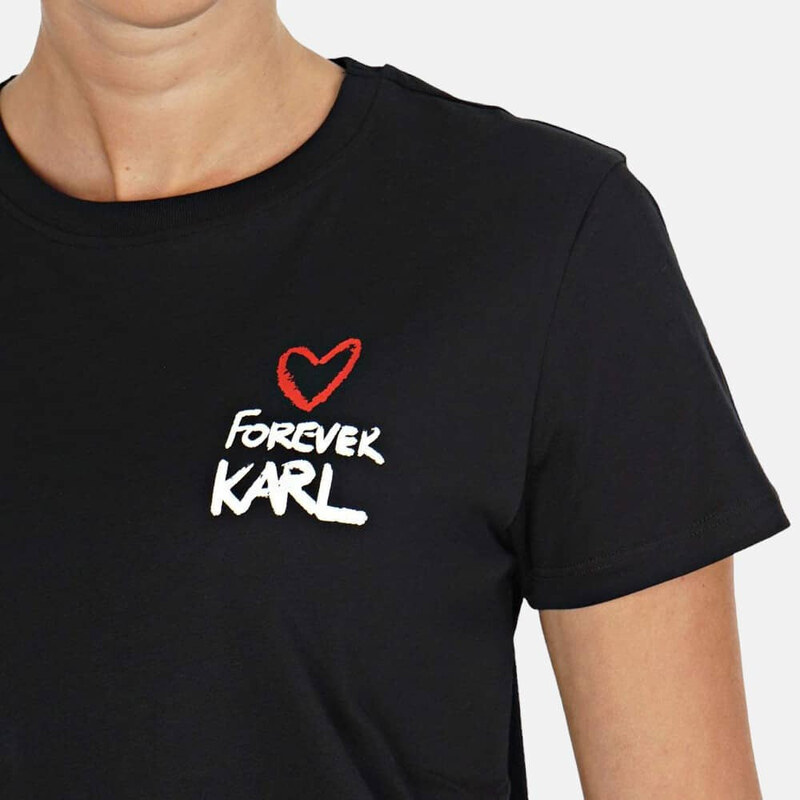 Dámské černé triko Karl Lagerfeld 55602