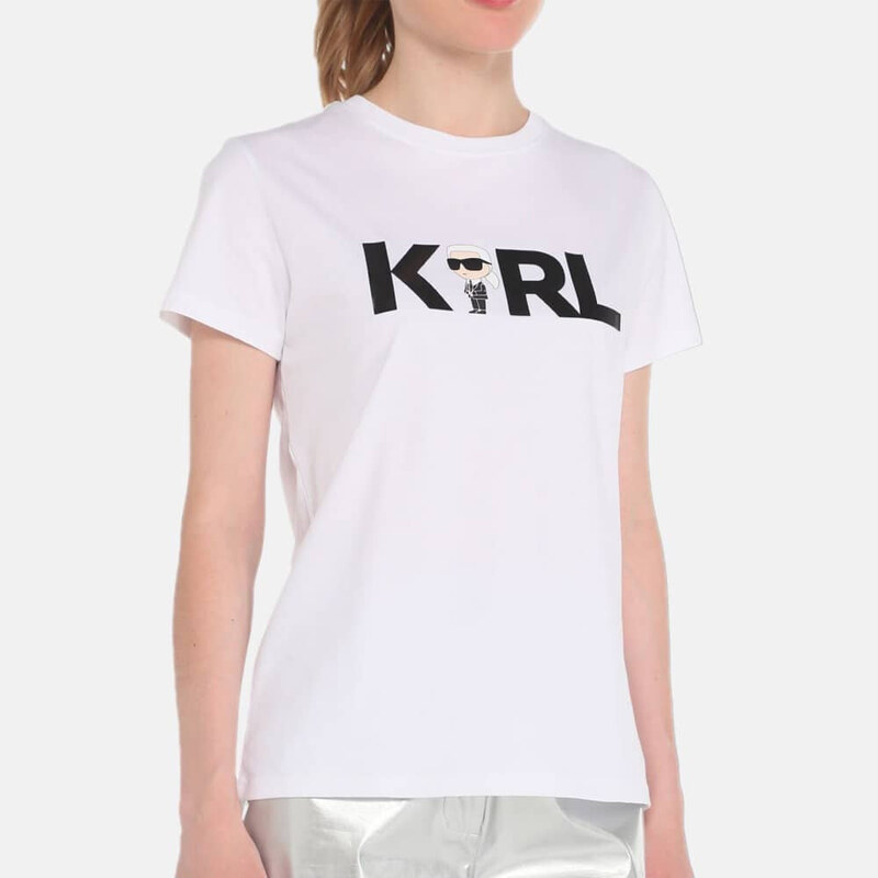 Dámské bílé triko Karl Lagerfeld 55608