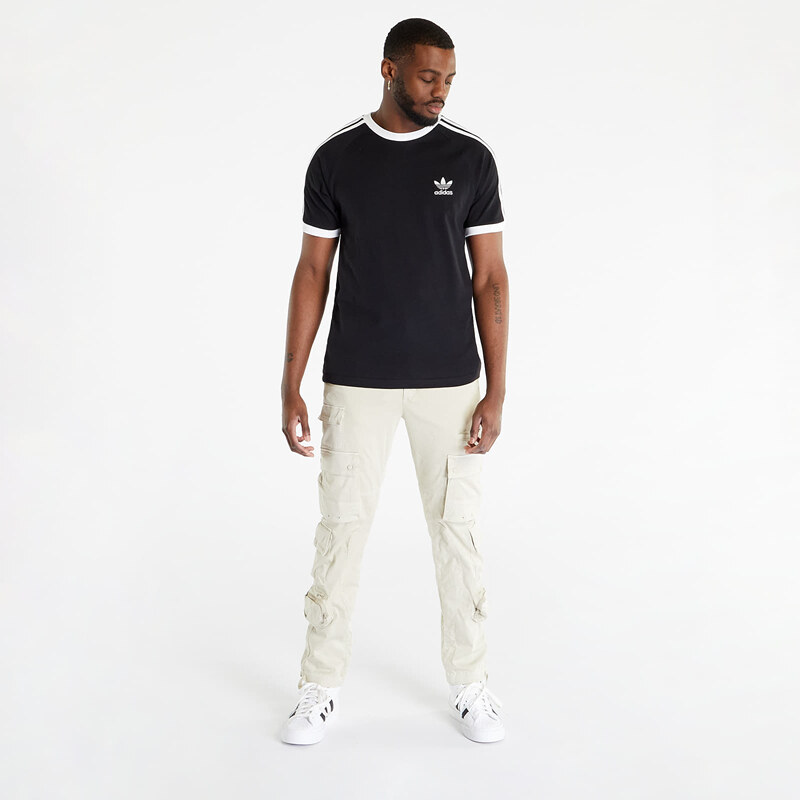 Pánské tričko adidas Originals 3-Stripes Short Sleeve Tee Black