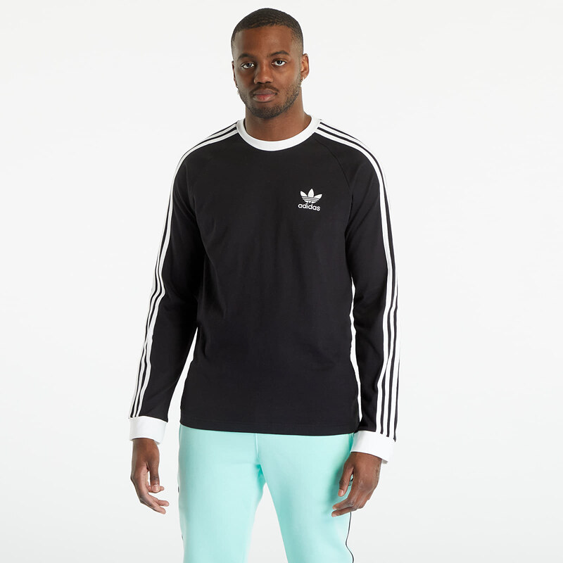 Pánské tričko adidas Originals Adicolor Classics 3-Stripes Long Sleeve T-Shirt Black