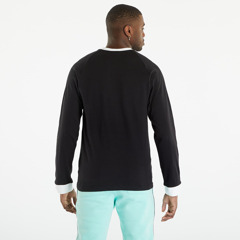 Pánské tričko adidas Originals Adicolor Classics 3-Stripes Long Sleeve T-Shirt Black