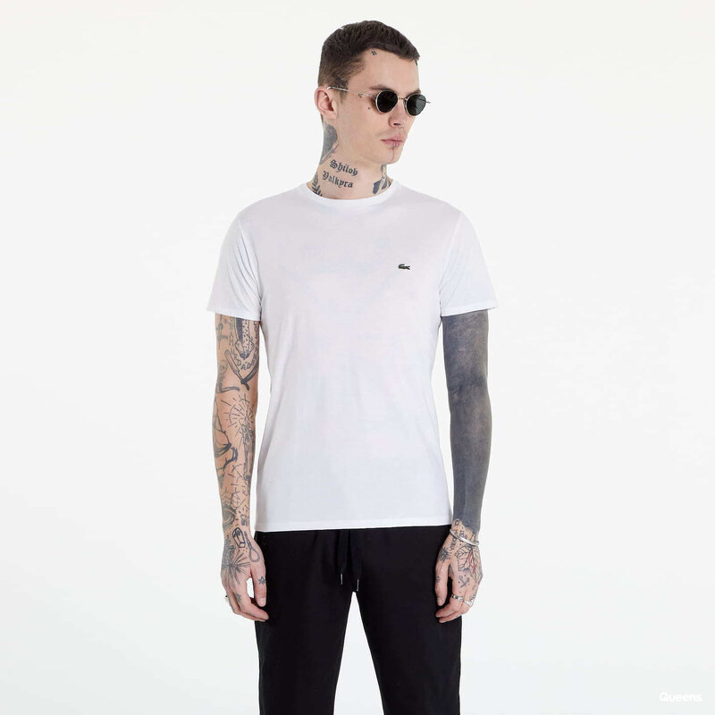 Tričko LACOSTE Pima Cotton White XXL