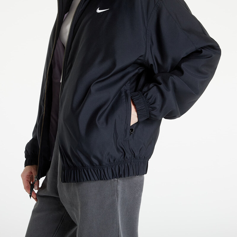 Pánský bomber Nike Solo Swoosh Satin Bomber Jacket Black