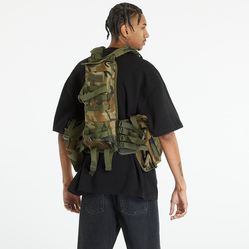 Pánská vesta Urban Classics Tactical Vest Camo Green