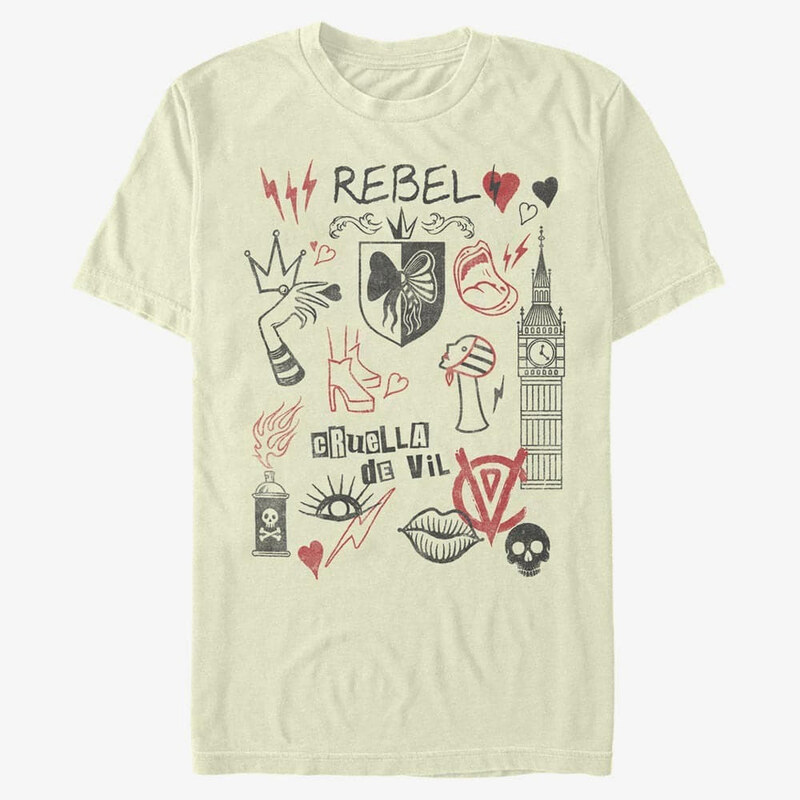 Pánské tričko Merch Disney Classics DNCA - Rebel Queen Unisex T-Shirt Natural