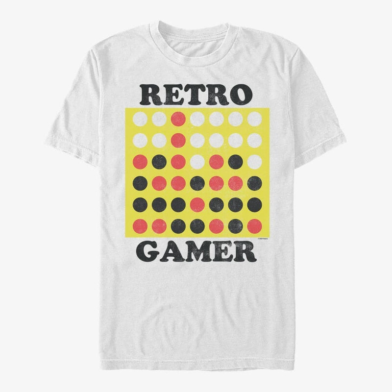 Pánské tričko Merch Hasbro Vault Connect Four - Retro Gamer Unisex T-Shirt White