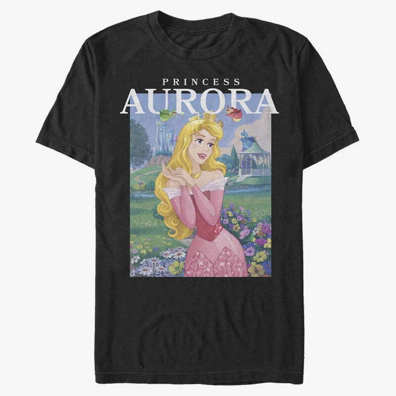 Pánské tričko Merch Disney Sleeping Beauty - AURORA Unisex T-Shirt Black