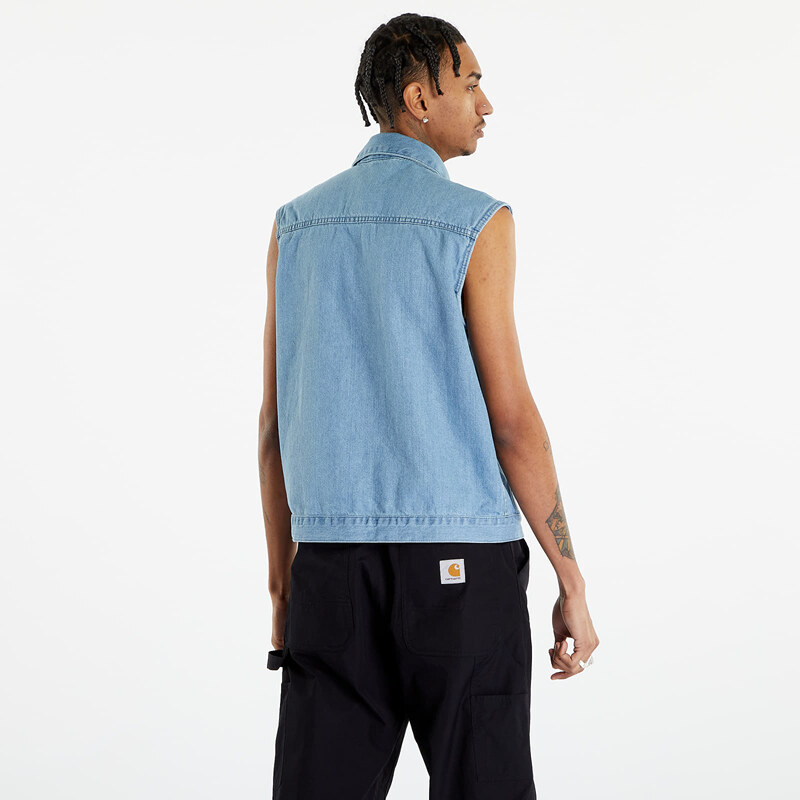 Pánská vesta Urban Classics Denim Vest Lighter Washed