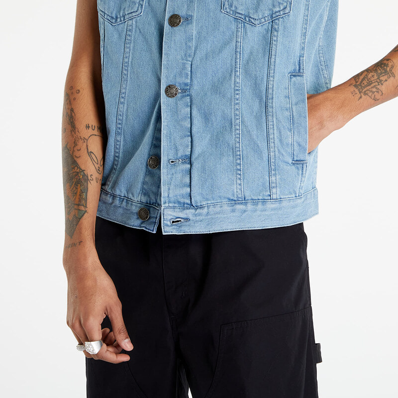 Pánská vesta Urban Classics Denim Vest Lighter Washed