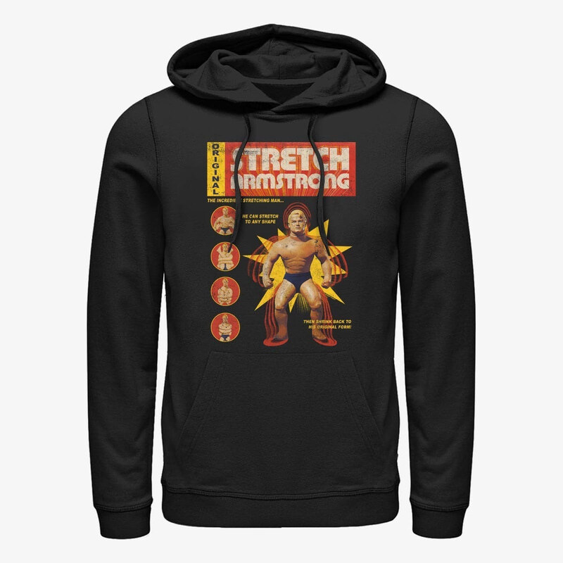 Pánská mikina Merch Hasbro Stretch Armstrong - Vintage Comic Cover Unisex Hoodie Black