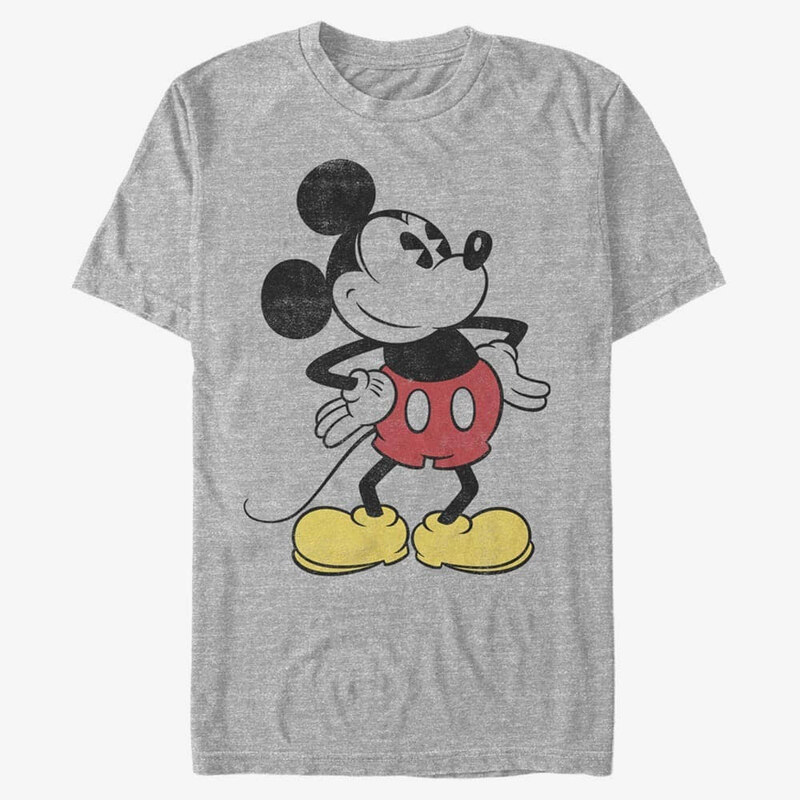 Pánské tričko Merch Disney Classic Mickey - Classic Vintage Mickey Unisex T-Shirt Heather Grey