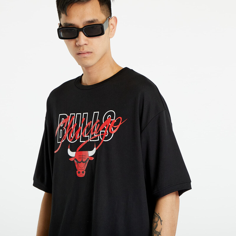 Dámské tričko New Era Chicago Bulls NBA Script Oversized T-Shirt Black