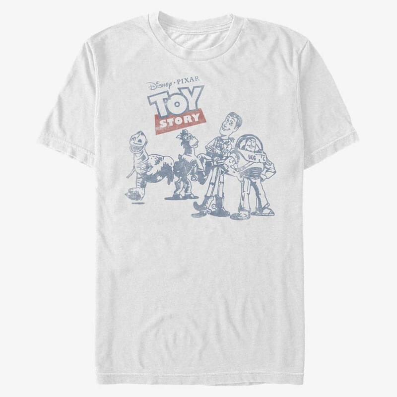 Pánské tričko Merch Disney Toy Story 1-3 - Vintage Comic Unisex T-Shirt White