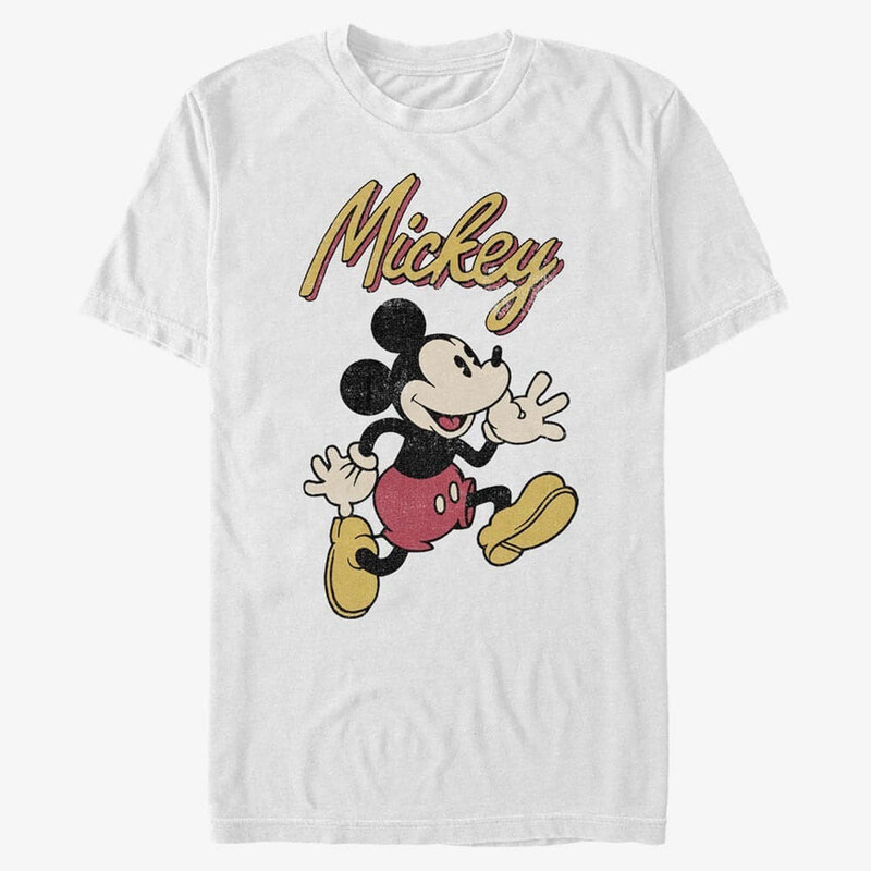 Pánské tričko Merch Disney Classics Mickey Classic - Vintage Mickey Unisex T-Shirt White