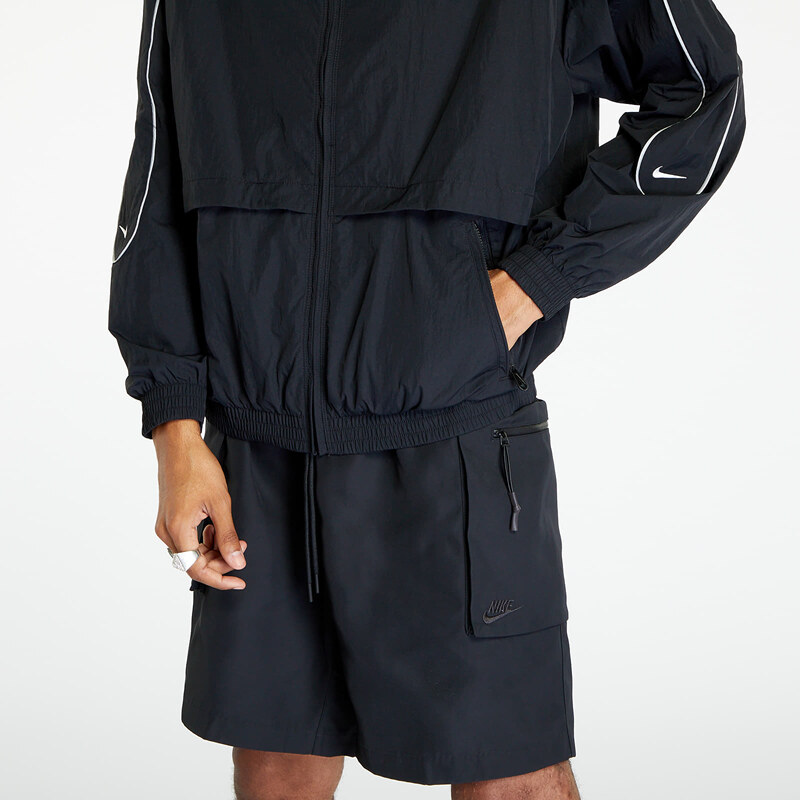 Pánská bunda Nike Solo Swoosh Woven Tracksuit Jacket Black/ White