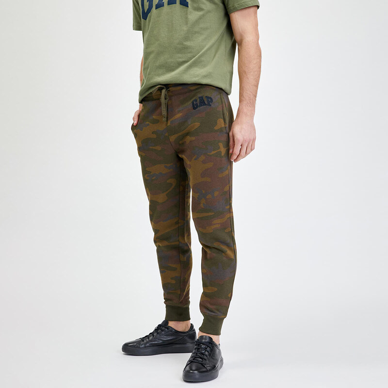 Pánské tepláky GAP V-Heritage Logo Jogger Camouflage