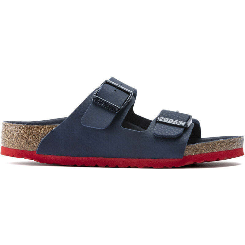 Dětské modré pantofle Birkenstock Arizona Birko-Flor