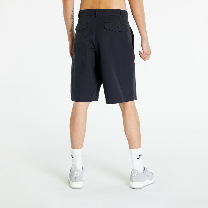 Pánské kraťasy Nike Life Men's Pleated Chino Shorts Black/ White