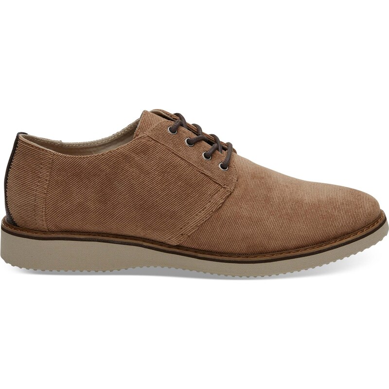 Pánské hnědé polobotky TOMS Corduroy Preston