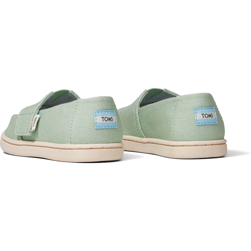 Dětské světle zelené espadrilky TOMS Tiny Alpargata