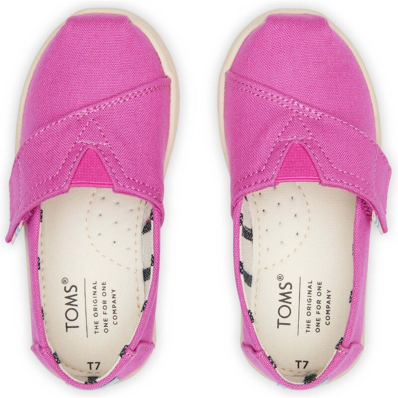 Dětské růžové espadrilky TOMS Tiny Alpargata