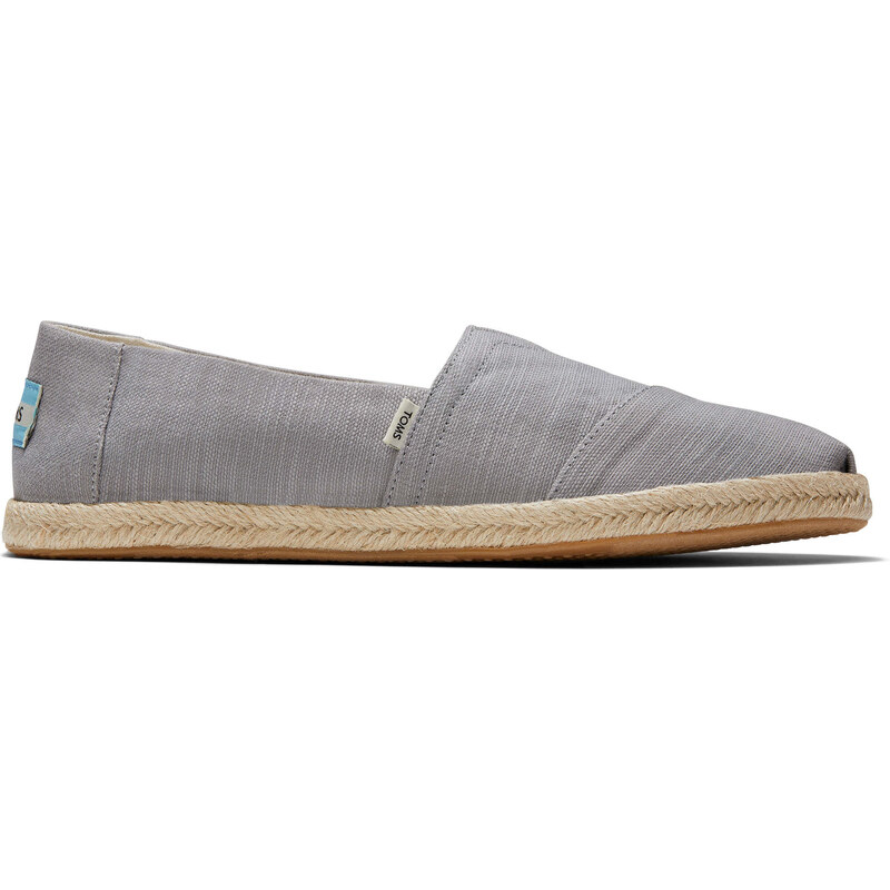 Pánské šedé espadrilky TOMS Alpargata Rope