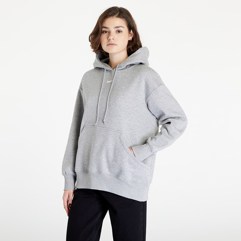 Dámská mikina Nike Sportswear Phoenix Fleece Oversized Pullover Hoodie Grey