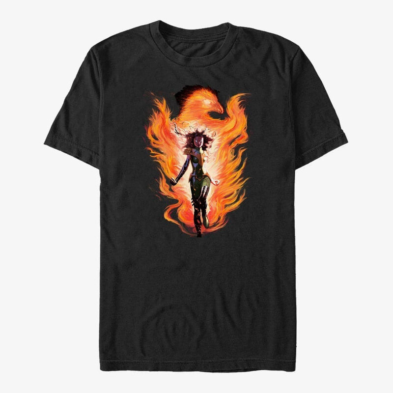 Pánské tričko Merch Marvel X-Men - The Phoenix Unisex T-Shirt Black