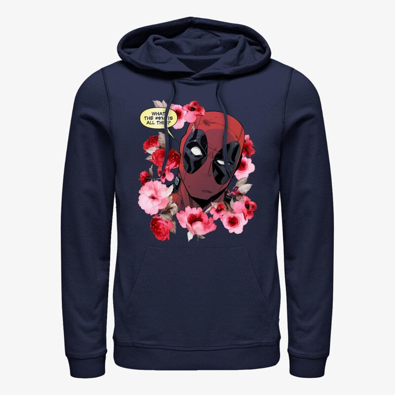 Pánská mikina Merch Marvel Deadpool - What is This Unisex Hoodie Navy Blue