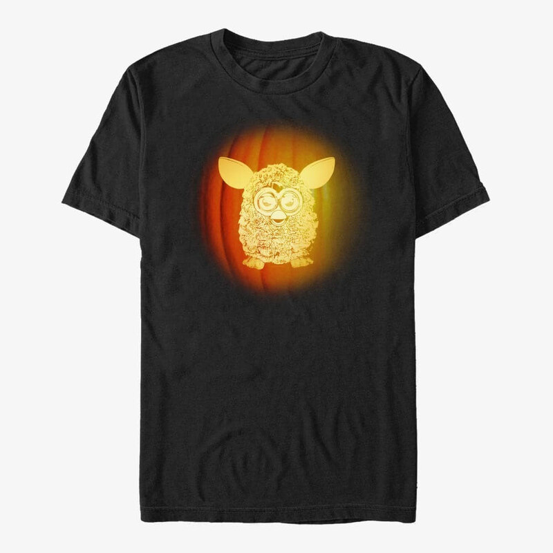 Pánské tričko Merch Hasbro Vault Furby - Furby Pumpkin Unisex T-Shirt Black