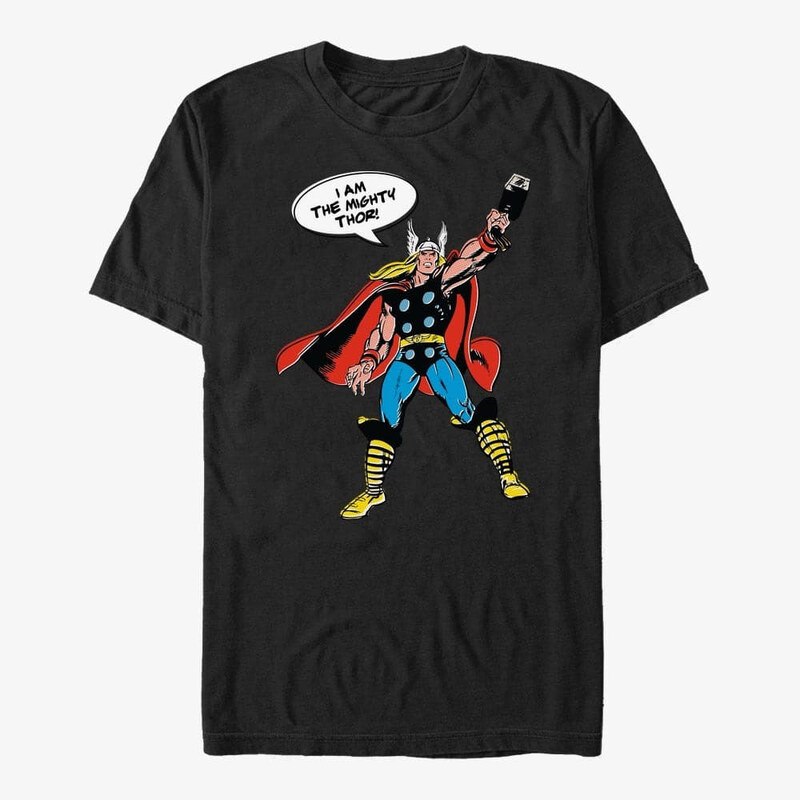 Pánské tričko Merch Marvel Avengers Classic - Vintage Thor Unisex T-Shirt Black