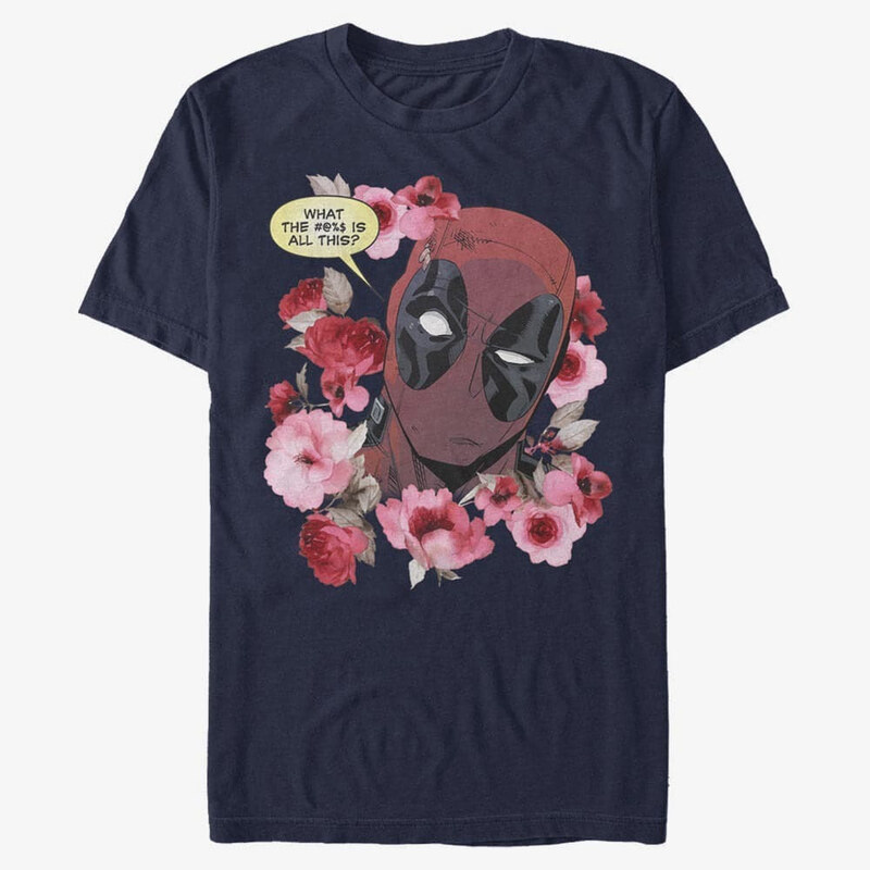 Pánské tričko Merch Marvel Deadpool - What is This Unisex T-Shirt Navy Blue