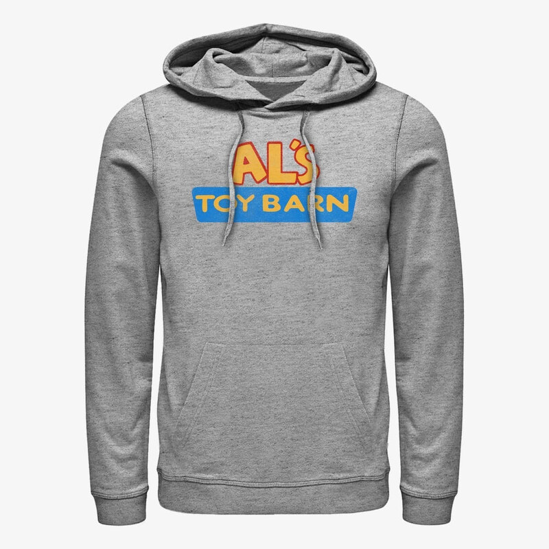 Pánská mikina Merch Disney Pixar Toy Story - Vintage Toy Barn Unisex Hoodie Heather Grey