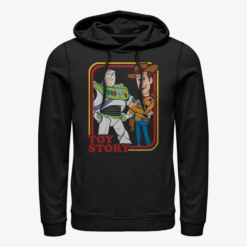 Pánská mikina Merch Disney Pixar Toy Story 4 - Vintage Duo Unisex Hoodie Black