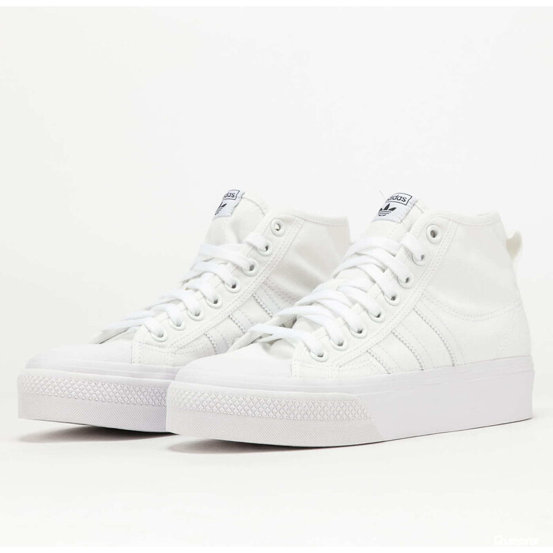 Dámské zimní boty adidas Originals Nizza Platform Mid W FtwWhite/ FtwWhite/ FtwWhite