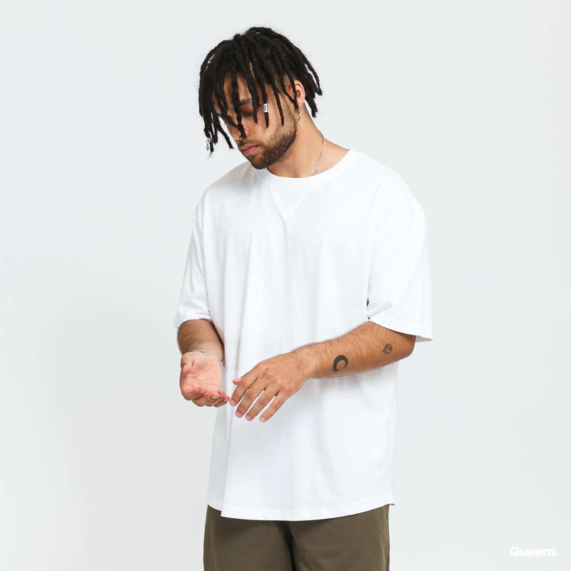 Pánské tričko Urban Classics Organic Cotton Curved Oversized Tee 2-Pack White