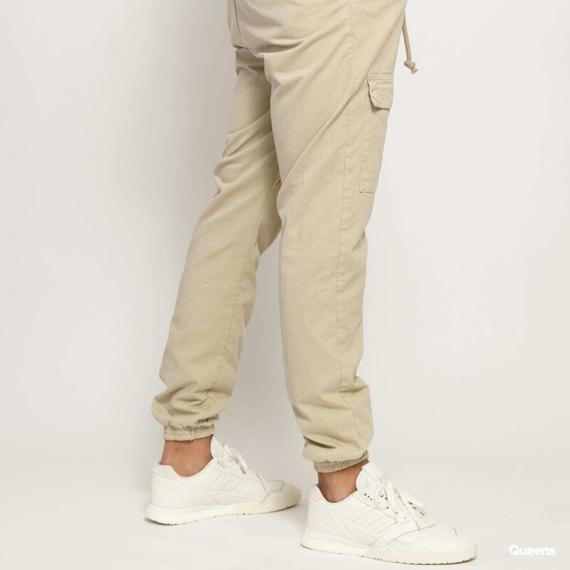 Pánské cargo pants Urban Classics Front Pocket Cargo Jogging Pants Beige